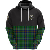 Cranstoun Clan Half Of Tartan Zipper Hoodie